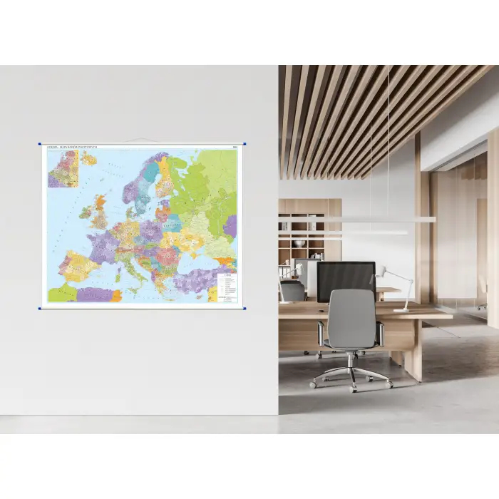 Aranż - Europa kodów pocztowych - mapa ścienna, 1:4 500 000, ArtGlob