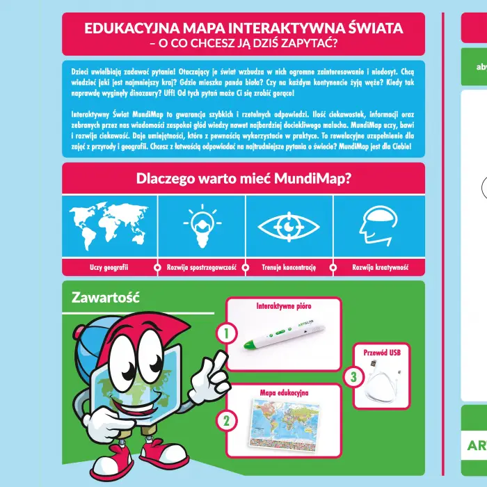 MundiMap - interaktywna mapa edukacyjna, ArtGlob