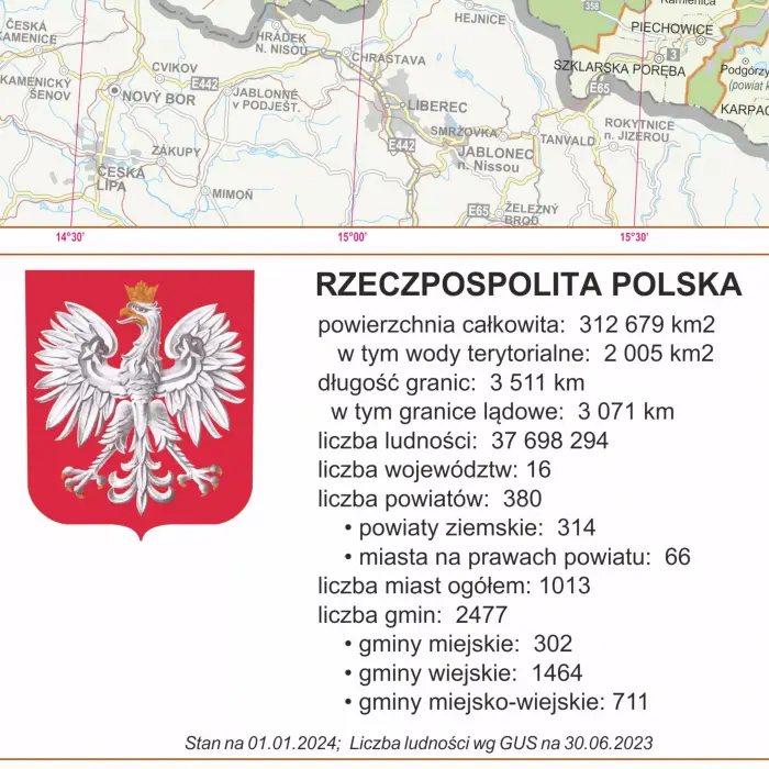 Polska administracyjna, 1:350 000, ArtGlob