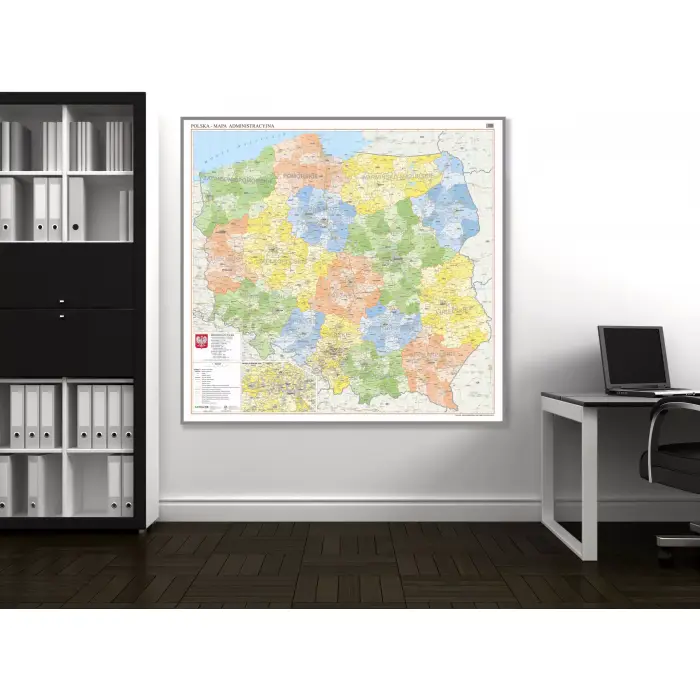 Aranż - Polska administracyjna - mapa ścienna, 1:500 000, ArtGlob