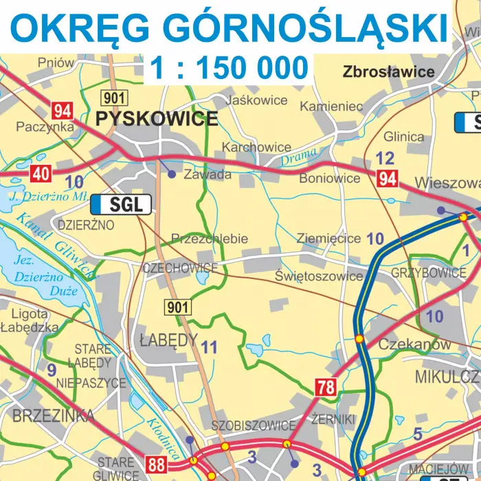 Polska administracyjno-drogowa z tablicami rejestracyjnymi mapa ścienna, 1:500 000, ArtGlobPolska administracyjno-drogowa z tablicami rejestracyjnymi mapa ścienna, 1:500 000, ArtGlob