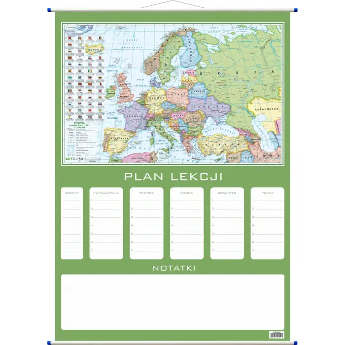 Plan lekcji - mapa polityczna Europy