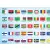 Świat polityczny z flagami - dwustronna podkładka na biurko