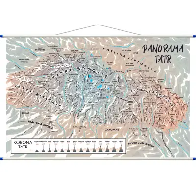 Panorama Tatr - plansza 60x40 cm, ArtGlob