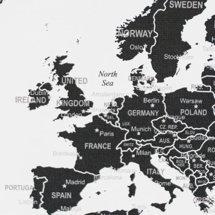 The World - polityczna mapa ścienna na płótnie Canvas, ArtGlob