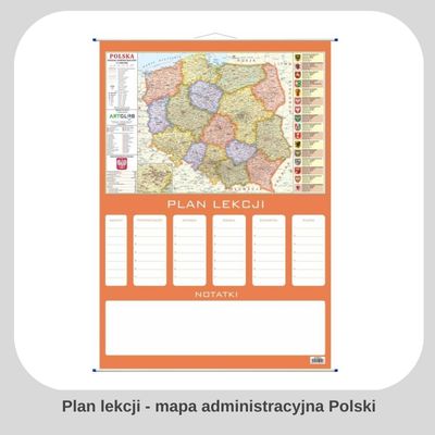 Plan lekcji z mapą Polski