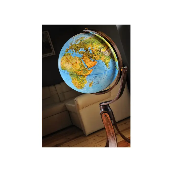 Globus podświetlany fizyczno-polityczny Emily Blue, kula 50 cm, Nova Rico