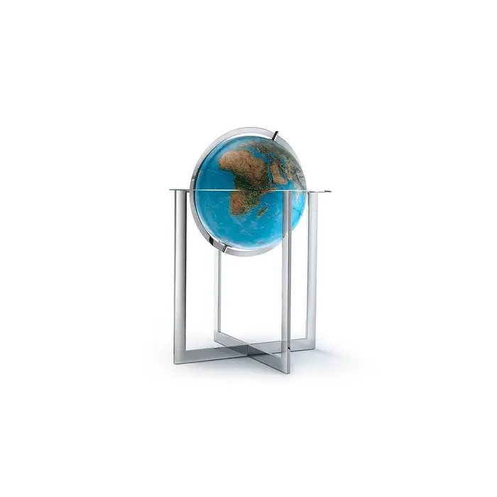 Globus podświetlany fizyczny Steel Blue, kula 50 cm