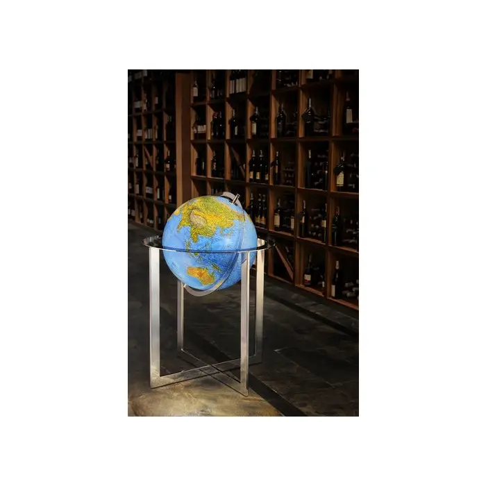 Globus podświetlany fizyczny Steel Blue, kula 50 cm