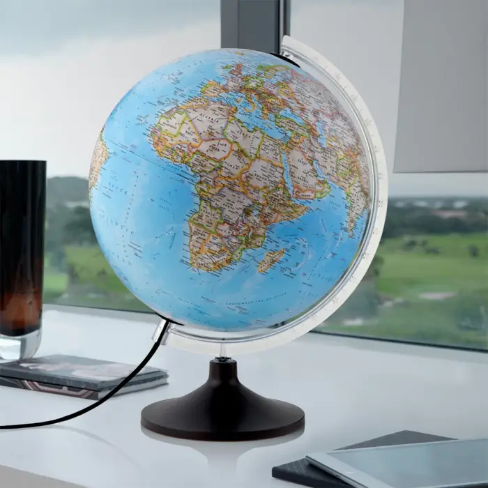 Globus podświetlany Carbon Classic, polityczny, kula 30 cm