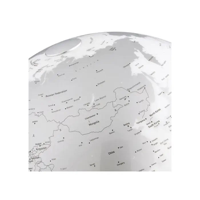 Globus podświetlany Light & Colour chrom polityczny, kula 30 cm