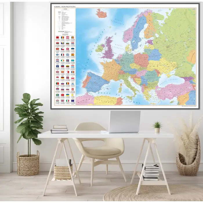 Aranż - Europa polityczna - mapa ścienna, 1:3 250 000, ArtGlob