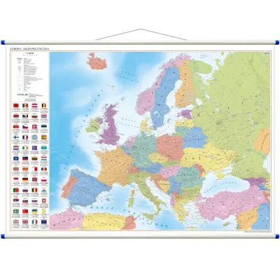 Europa polityczna - mapa ścienna, 1:6 500 000, ArtGlob