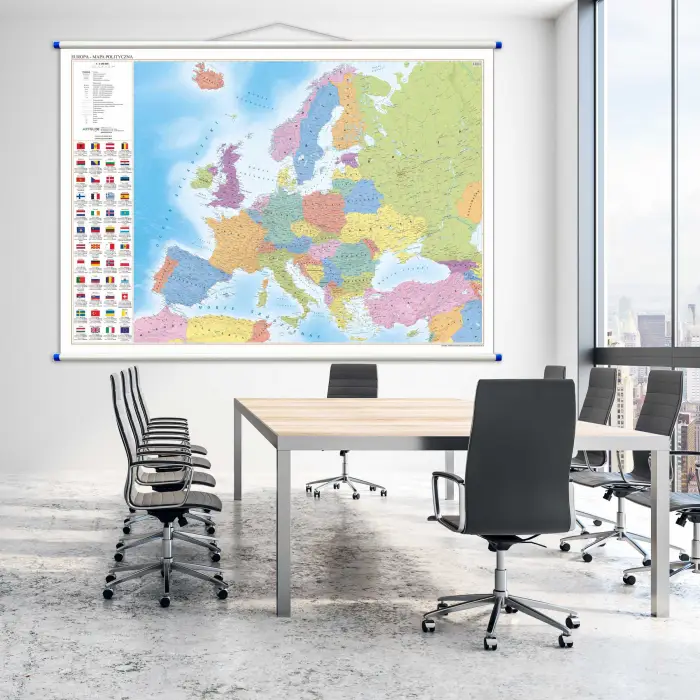 Aranż - Europa polityczna - mapa ścienna, 1:3 250 000, ArtGlob