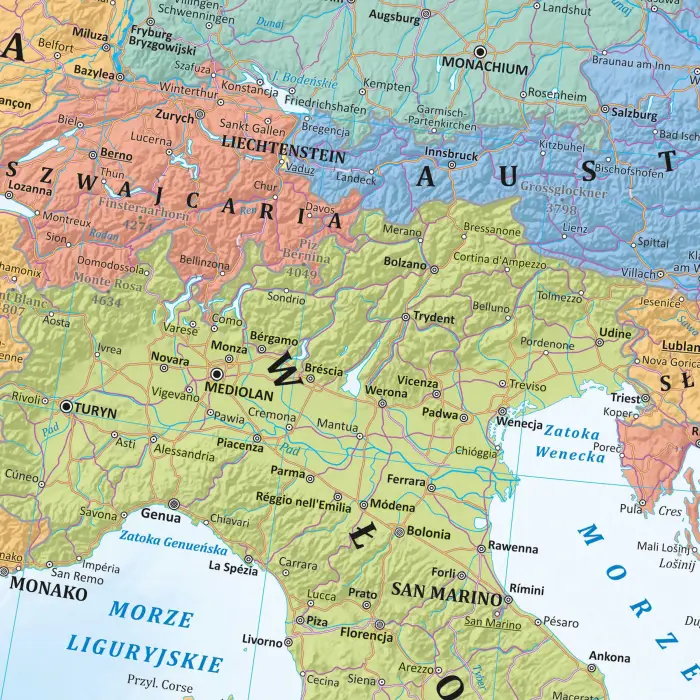 Europa polityczna - mapa ścienna, 1:3 250 000, ArtGlob