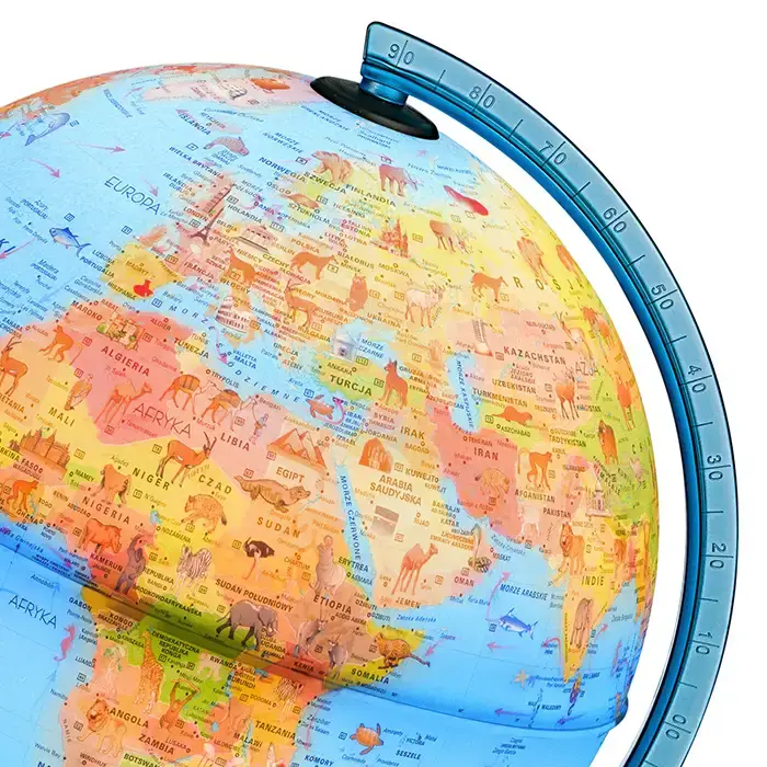 Globus podświetlany fizyczno-polityczny Safari, kula 25 cm