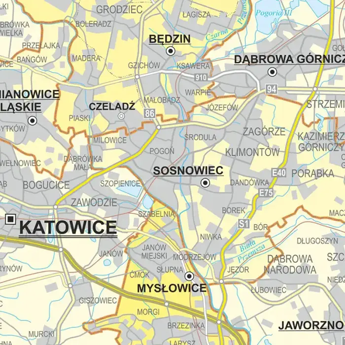 Polska - mapa ścienna dwustronna fizyczno-administracyjna, 1:500 000
