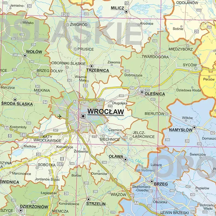 Polska - mapa ścienna dwustronna fizyczno-administracyjna, 1:700 000