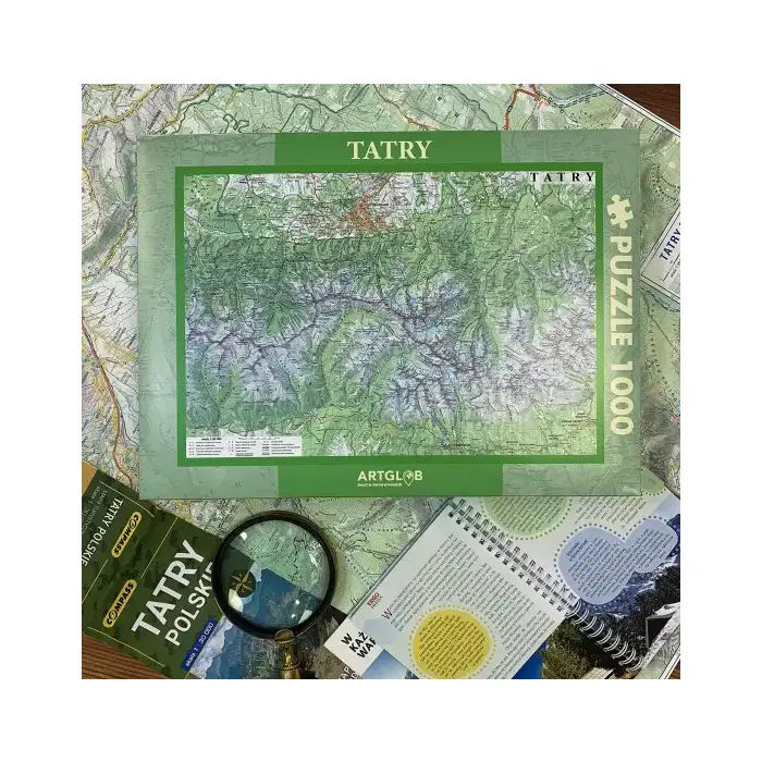 Tatry mapa turystyczna 1:50 000 - puzzle 1 000 elementów