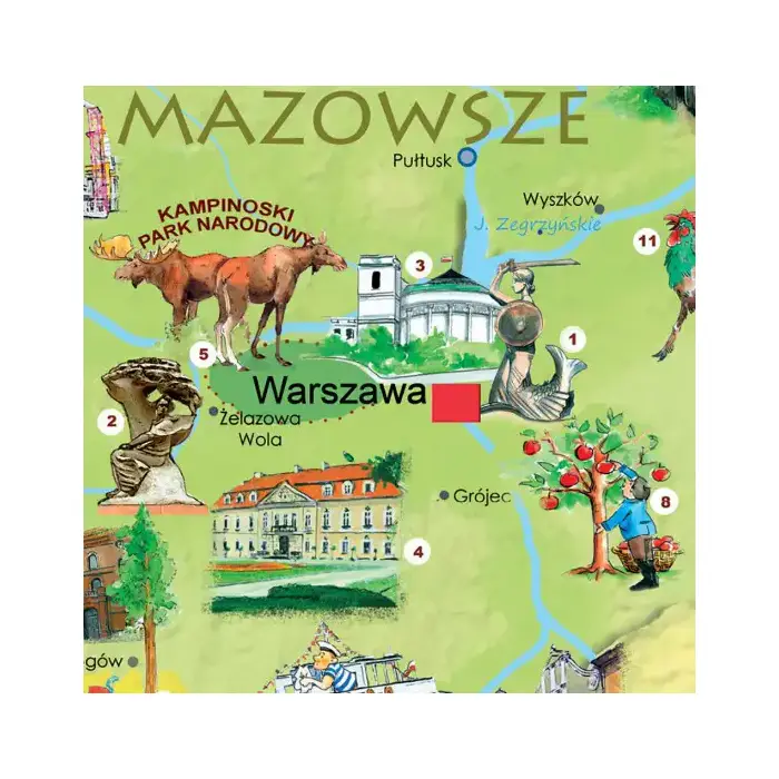Polska Młodego Odkrywcy puzzle edukacyjne dla dzieci - 200 elementów