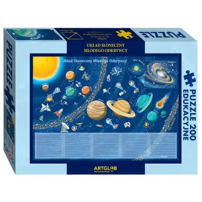Układ Słoneczny Młodego Odkrywcy puzzle edukacyjne dla dzieci - 200 elementów