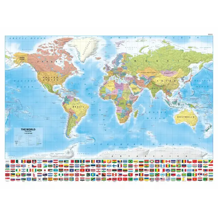 Świat - mapa ścienna polityczna wersja angielska, 1:30 000 000Świat - mapa ścienna polityczna wersja angielska, 1:30 000 000