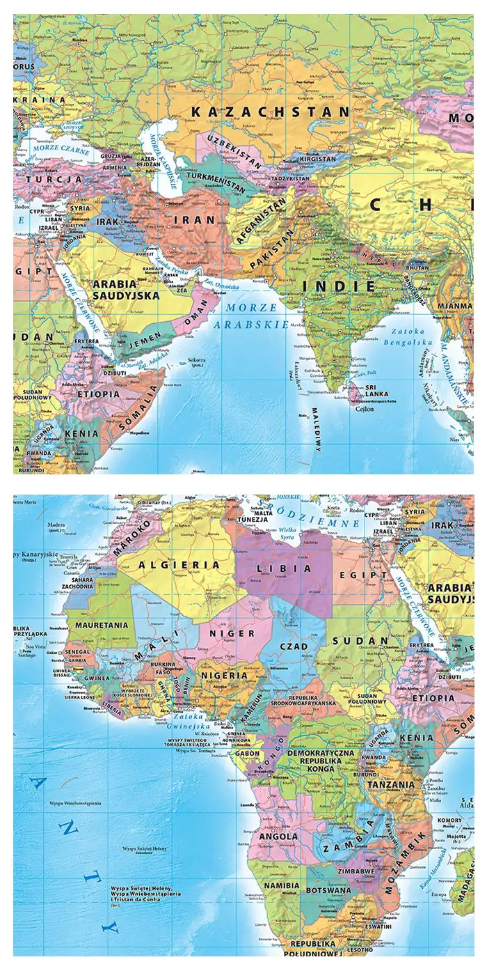 Świat polityczny - mapa