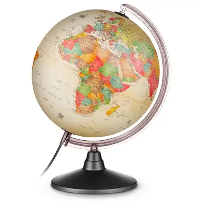 Globus podświetlany stylizowany Marco Polo, kula 30 cm